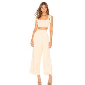 Revolve Capulet Lucy Wide Leg Pant Banana Yellow Size Large NWT